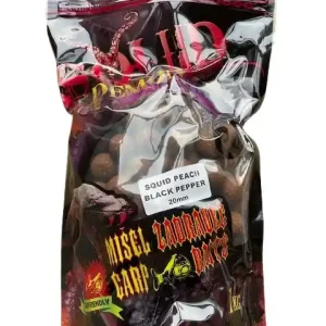 Cenová Bomba Zadravec Baits Squid Demon Boilies Peach Pepper 20mm 1kg